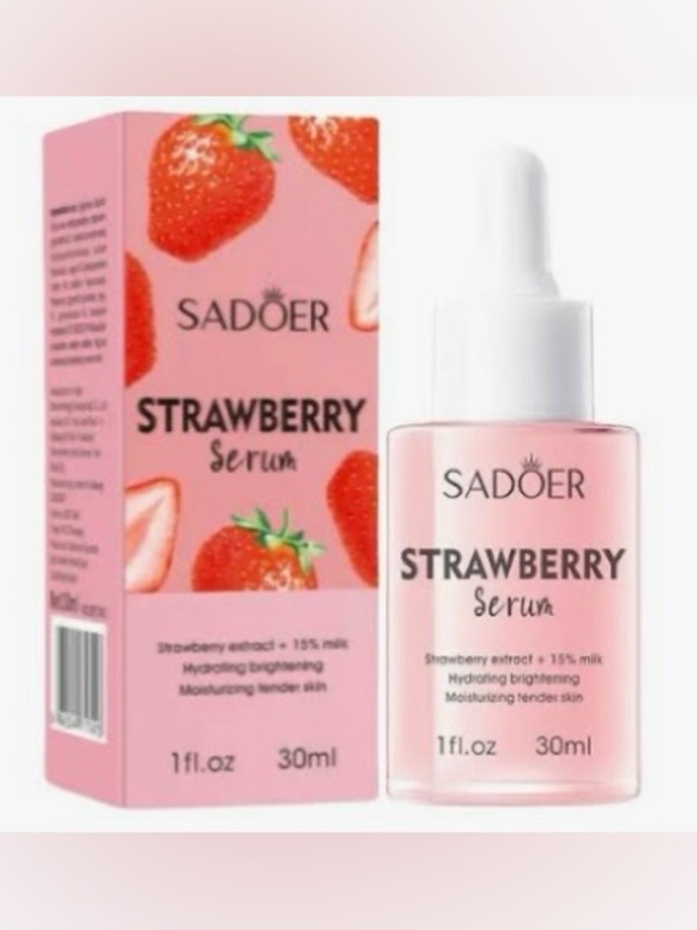 SADOER Strawberry Serum - Hydrating Brightening Serum Sealed NEW